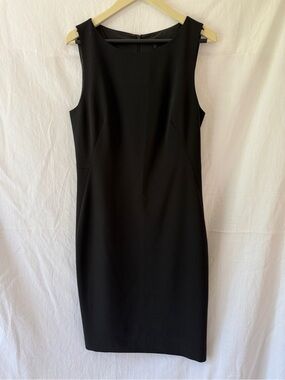 Theory Betty 2 Urban Black Sheath Dress - Sleek Work & Evening Staple